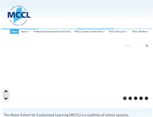 Tablet Screenshot of mainecustomizedlearning.org